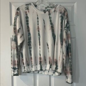 Young Fabulous & Broke Green and White Top